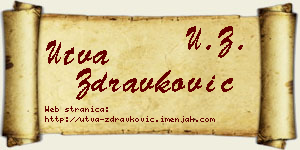 Utva Zdravković vizit kartica